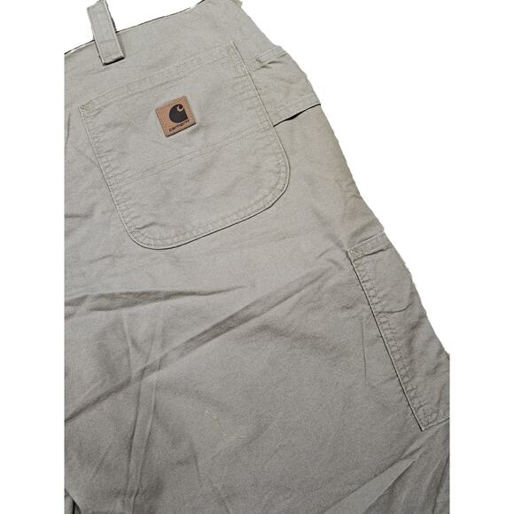 Carhartt B147 Khaki Canvas Ringspun Cotton Work Shorts NWOT Norm Gorpcore 42 - Picture 3 of 7